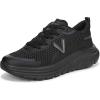 Vionic Womens Walk Max Ii(Black Faux Leather/Knit)