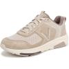 Vionic Womens Walk Strider Knit(Lucid Beige Leather and Knit)