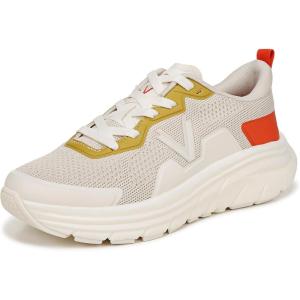 Vionic Women’s Walk Max Sneaker(Cream Tangerine Tango)