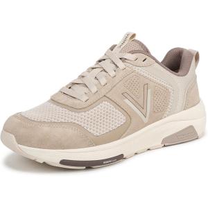 Vionic Womens Walk Strider Knit(Lucid Beige Leather and Knit)