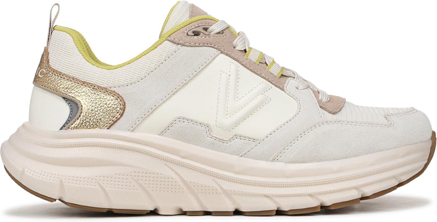 imageVionic Womens Walk Max SkylineIvory Metallic Leather