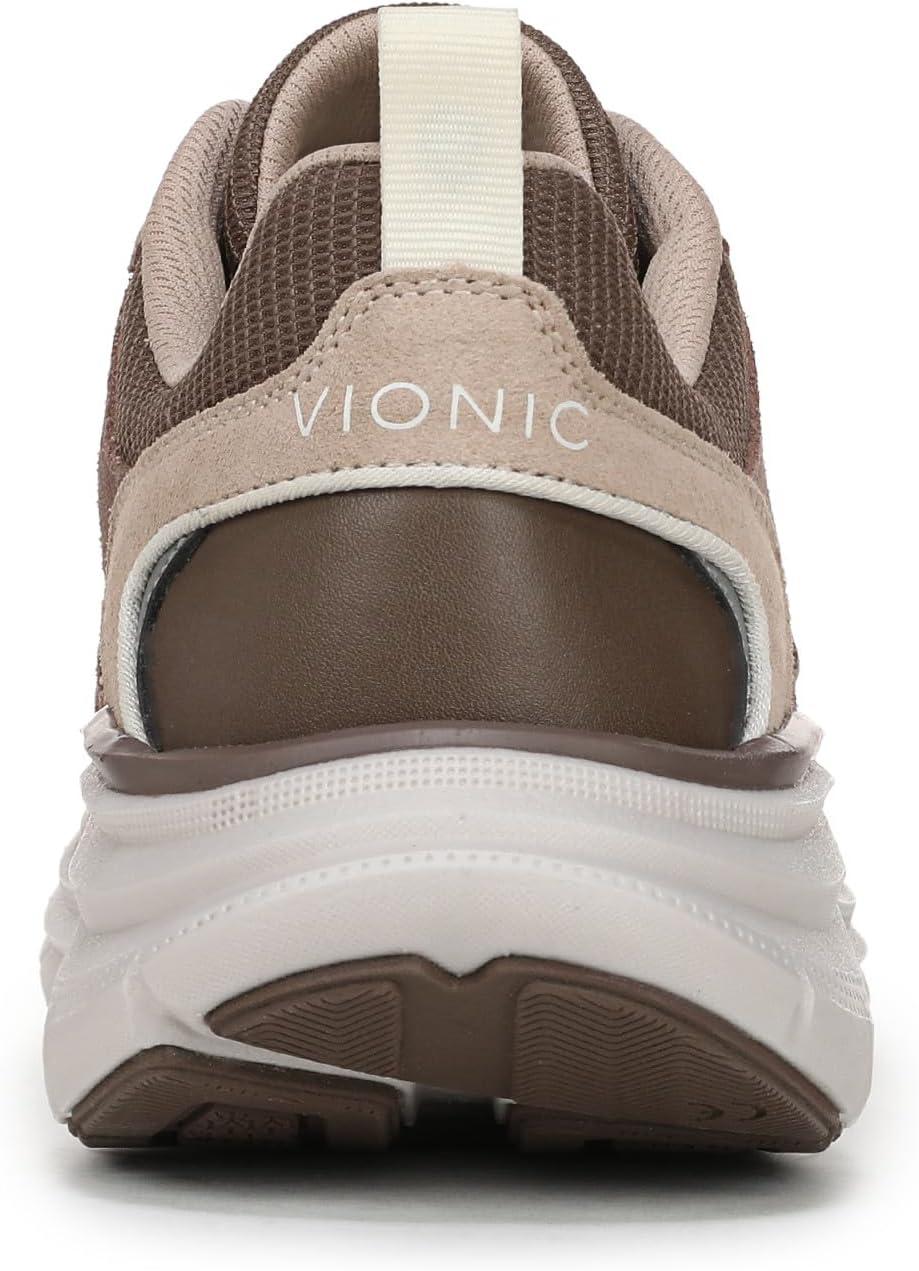 imageVionic Womens Walk Max SneakerMilk Chocolate LeatherSuede