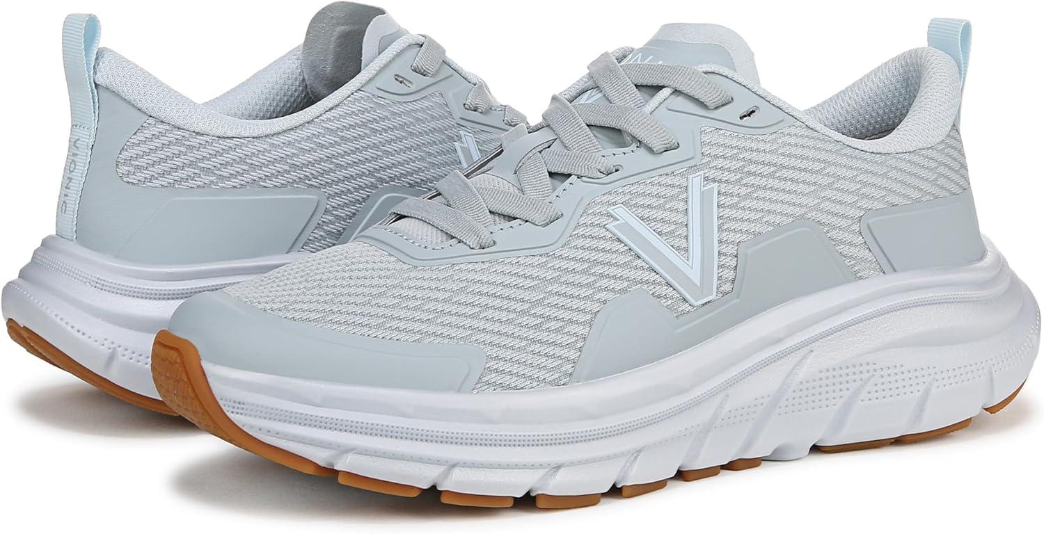 imageVionic Womens Walk Max SneakerVintage Blue Haze Linear Mesh