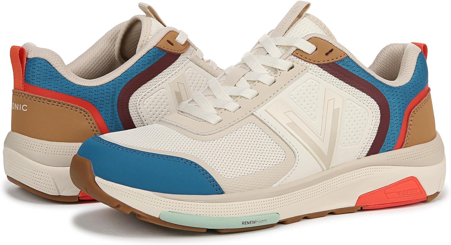 imageVionic Womens Walk Strider 001Ivory Multi Mesh