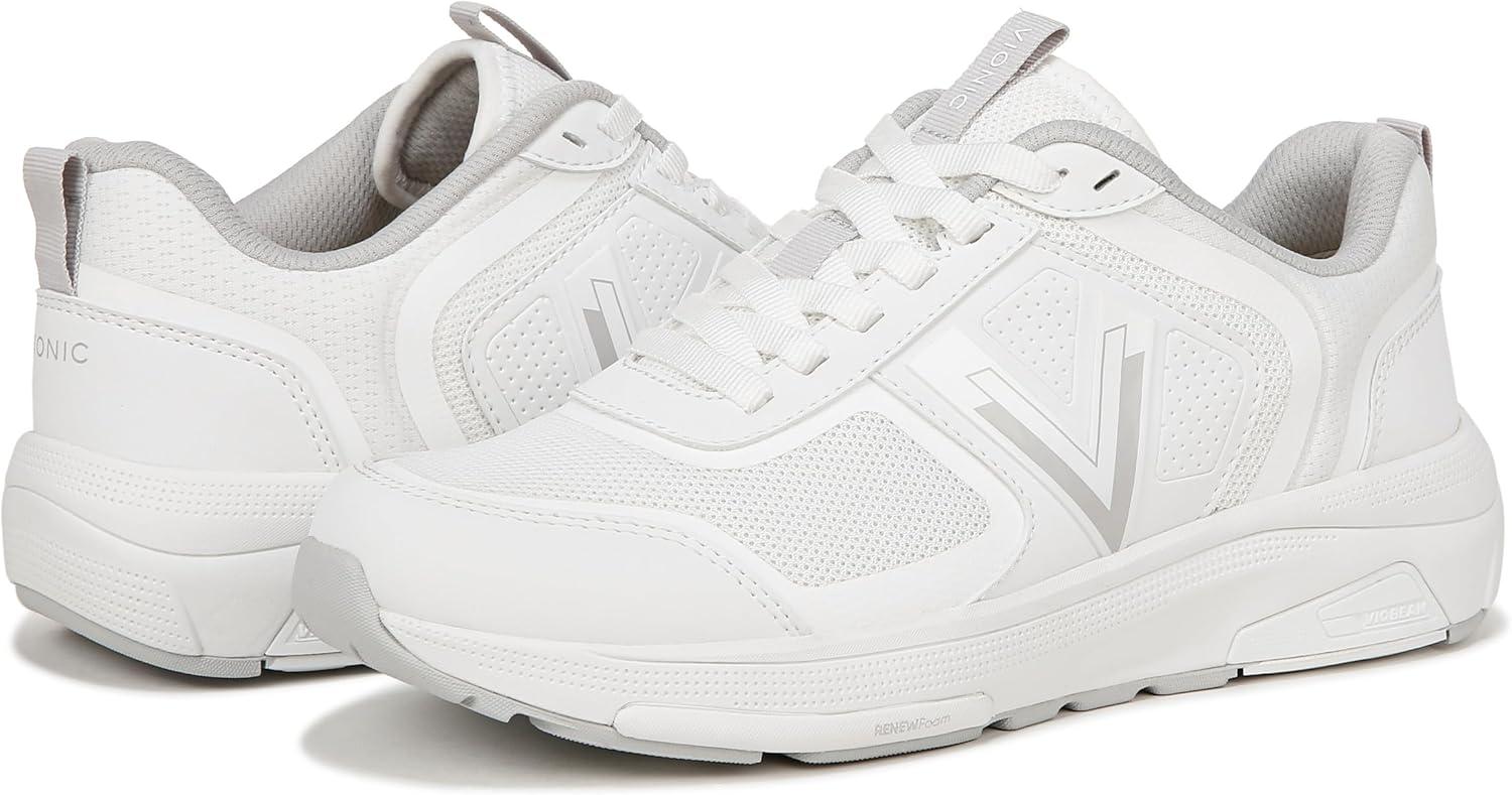 imageVionic Womens Walk Strider 001White Leather