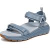 Vionic womens Walk Max Wanderer(Vintage Blue Haze Leather & Mesh)