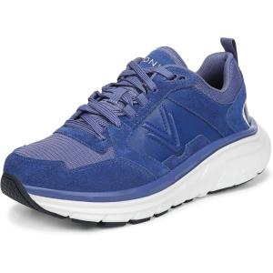 Vionic Womens Walk Max Skyline(Mazarine Blue Leather/Mesh)