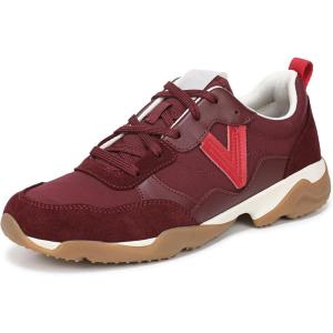 Vionic Womens Walk Slim Glide(Cherry Jubilee Leather/Suede)