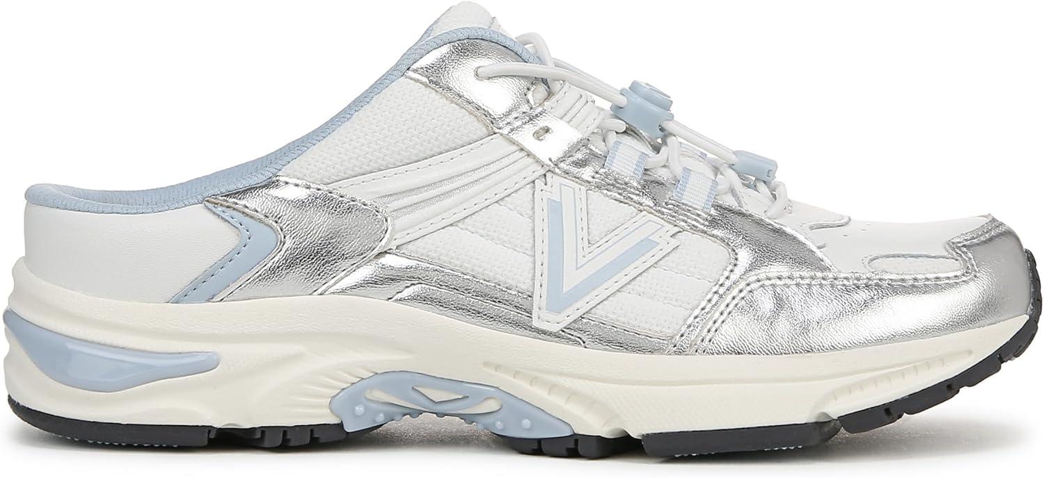 imageVionic Womens 23walk MuleWhite Silver Leather