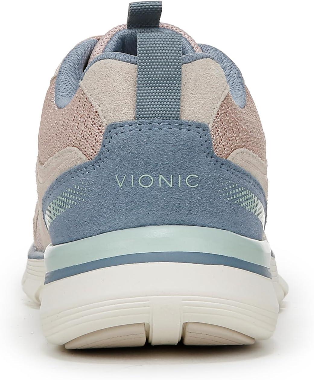 imageVionic Womens Walk Parkside SneakerCameo Rose Suede Mesh