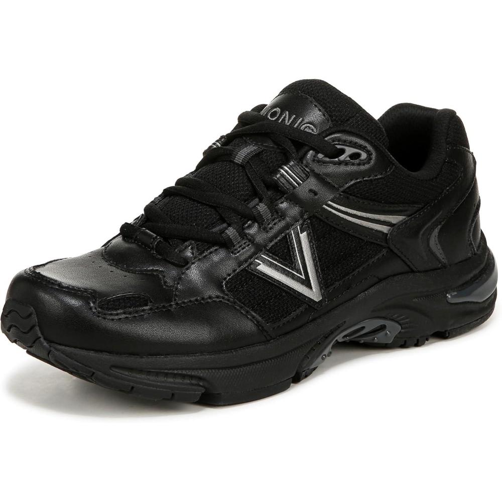 imageVionic Womens 23walk 20Black Char Leather Mesh