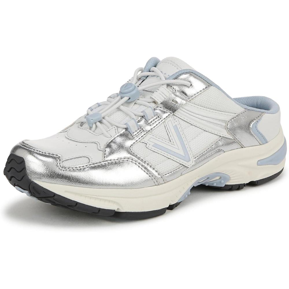 imageVionic Womens 23walk MuleWhite Silver Leather