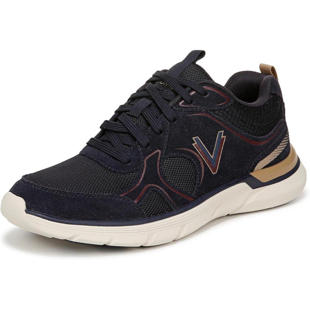 imageVionic Womens Walk Parkside SneakerNavy Cherry Multi