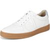 Vionic Mens Lucas Court(White/Skyway Blue Leather)