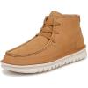 Vionic Men’s Uptown Chukka Boot- Supportive Boots with Arch Support Sizes 7-14(Light Brown)