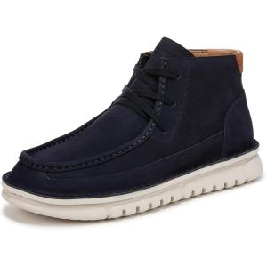 Vionic Men’s Uptown Chukka Boot- Supportive Boots with Arch Support Sizes 7-14(Navy Blazer Blue)