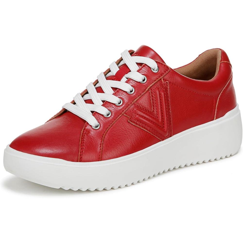 imageVionic Womens Kearny Lace UpRed Leather