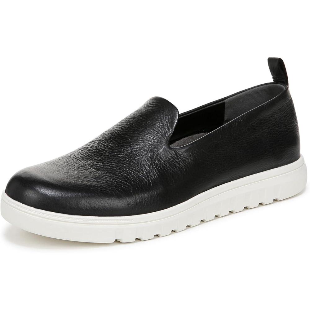 imageVionic Womens Uptown Willa Loafer Black Leather 75 W
