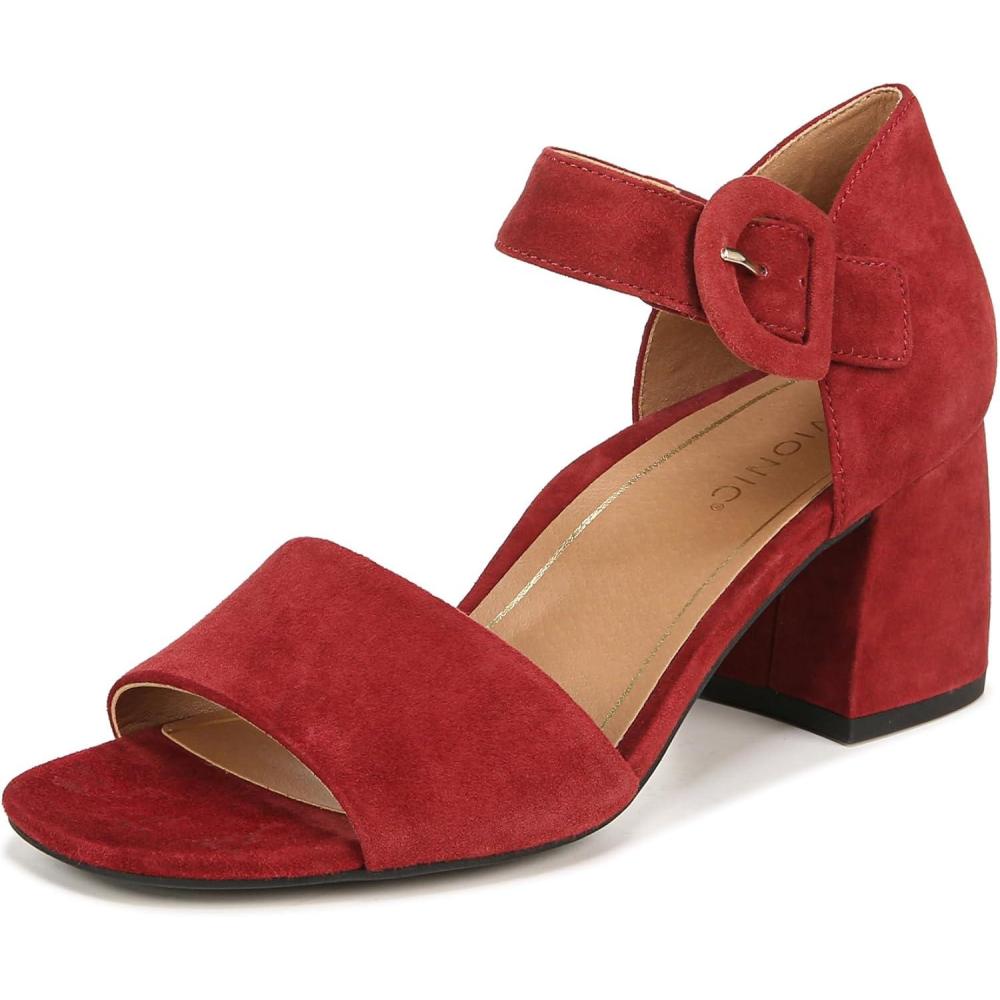 imageVionic womens Chardonnay Strappy SandalsSyrah Red