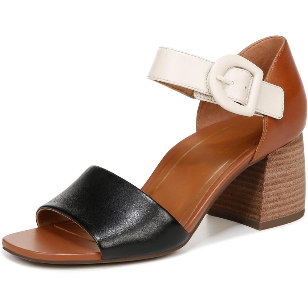 imageVionic womens Chardonnay Strappy SandalsTan Black Cream Leather