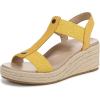 Vionic Women’s Calera Wedge Sandal(Butter Yellow Nubuck/Fabric)