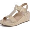 Vionic Women’s Calera Wedge Sandal(Gold Metallic Leather)