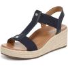 Vionic Women’s Calera Wedge Sandal(Navy Leather)
