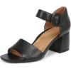Vionic womens Chardonnay Strappy Sandals(Black Leather)