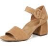 Vionic womens Chardonnay Strappy Sandals(Camel Suede)