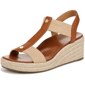 Vionic Women’s Calera Wedge Sandal(Camel Brown Leather)
