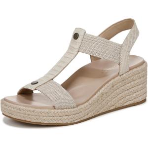 Vionic Women’s Calera Wedge Sandal(Cream Snake Leather/Fabric)