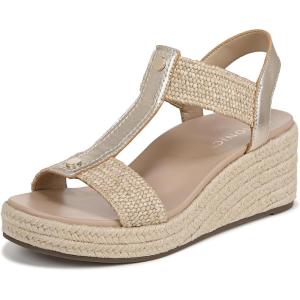 Vionic Women’s Calera Wedge Sandal(Gold Metallic Leather)