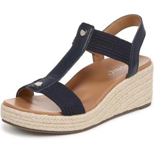 Vionic Women’s Calera Wedge Sandal(Navy Leather)