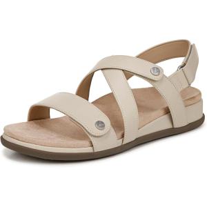 Vionic womens Cypress Strappy Sandals(Parchment Beige Leather)
