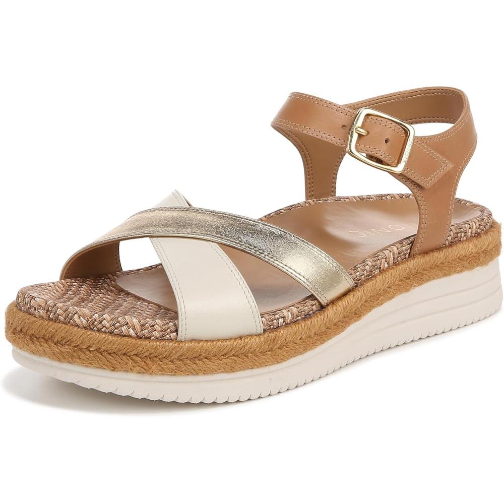 imageVionic womens Mar Ankle StrapsCamel Gold Leather