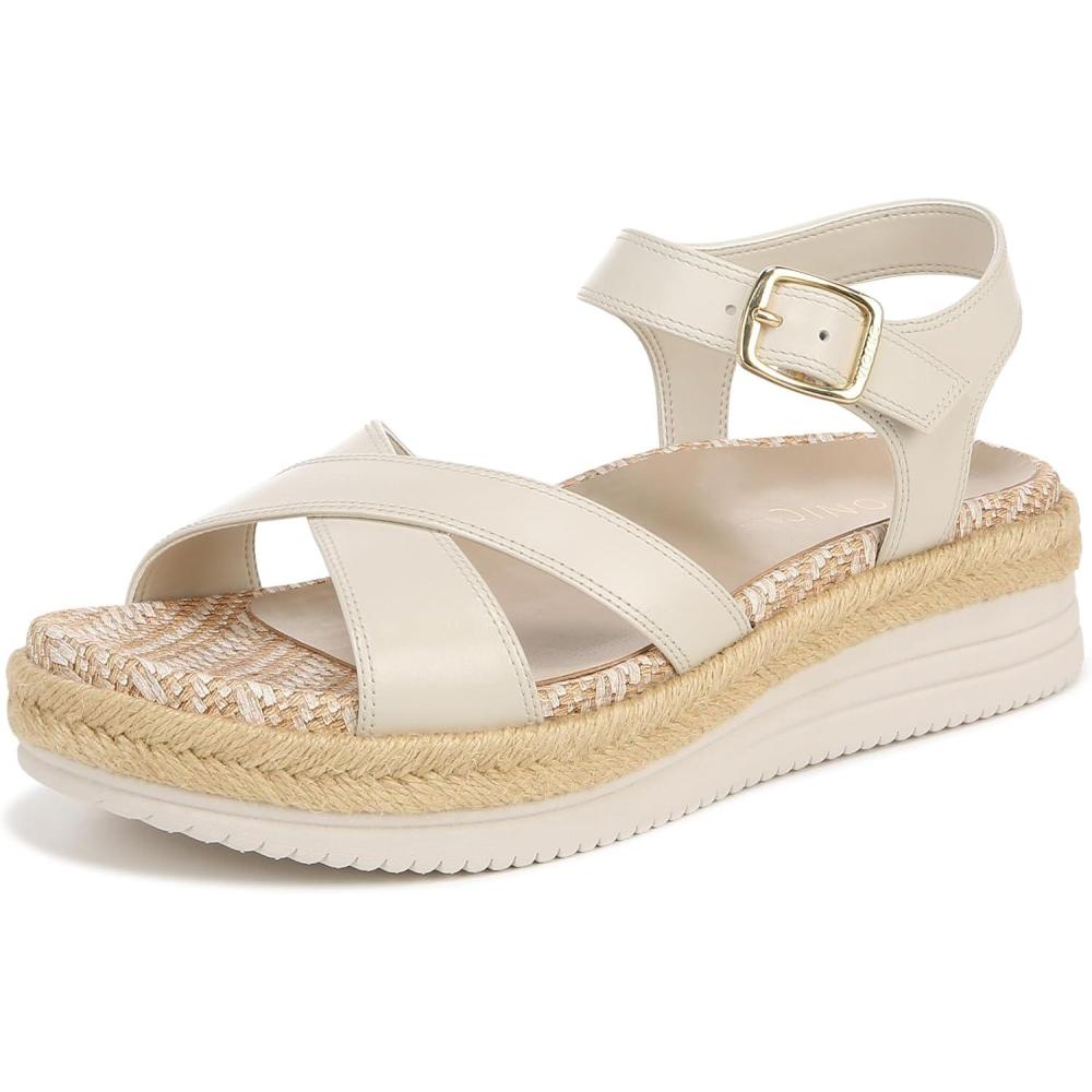 imageVionic womens Mar Ankle StrapsCream White Leather