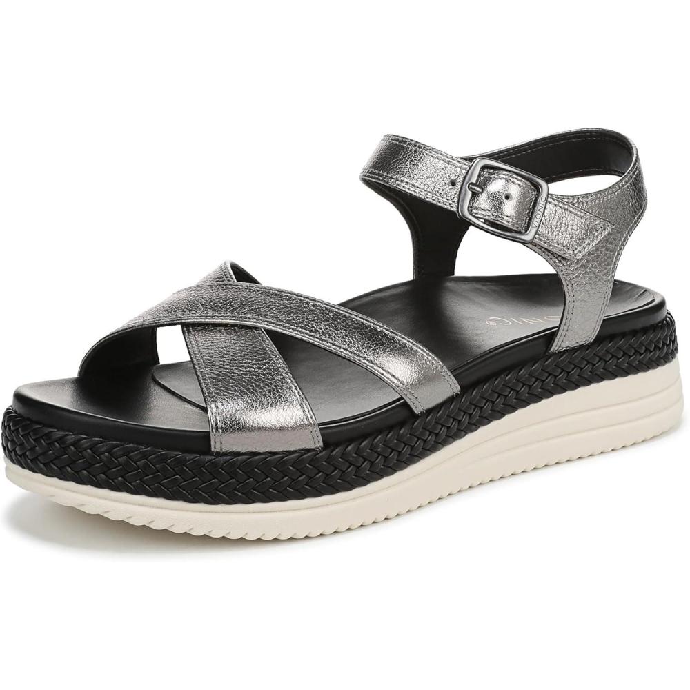 imageVionic womens Mar Ankle StrapsPewter Leather