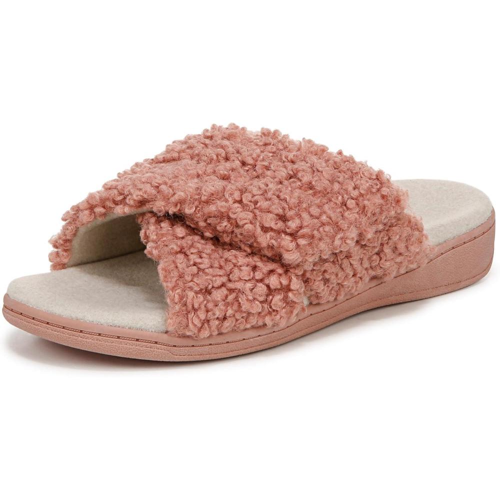 imageVionic womens Relax Ii SlidesCinder Rose Pink Fabric