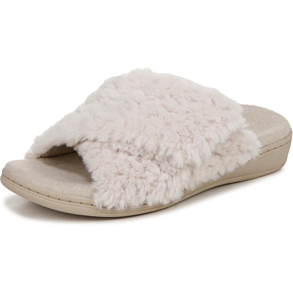 imageVionic womens Relax Ii SlidesOff White Fabric