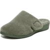Vionic Women’s Gemma Mule Slipper – Comfortable Spa House Slippers That Include Three-Zone Comfort with Orthotic Insole Arch Support, Soft House Shoes for Ladies(Army Green)