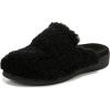 Vionic Women’s Gemma Mule Slipper – Comfortable Spa House Slippers That Include Three-Zone Comfort with Orthotic Insole Arch Support, Soft House Shoes for Ladies(Black Fabric)