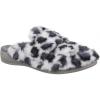 Vionic Women’s Gemma Mule Slipper – Comfortable Spa House Slippers That Include Three-Zone Comfort with Orthotic Insole Arch Support, Soft House Shoes for Ladies(White Multi Leopard Faux Fur)