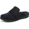 Vionic Women’s Gemma Mule Slipper – Comfortable Spa House Slippers That Include Three-Zone Comfort with Orthotic Insole Arch Support, Soft House Shoes for Ladies(Navy Fabric)