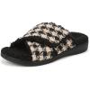 Vionic womens Relax Ii Slides(Black Cream)