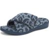 Vionic womens Relax Ii Slides(Blue Multi Woven Fabric)