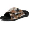 Vionic womens Relax Ii Slides(Brown Multi Cam Felt)