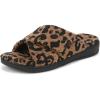 Vionic womens Relax Ii Slides(Brown Multi Leopard)