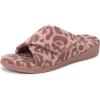 Vionic womens Relax Ii Slides(Pink Multi Woven Fabric)