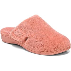 Vionic Women’s Gemma Mule Slipper – Comfortable Spa House Slippers That Include Three-Zone Comfort with Orthotic Insole Arch Support, Soft House Shoes for Ladies(Terra Cotta)