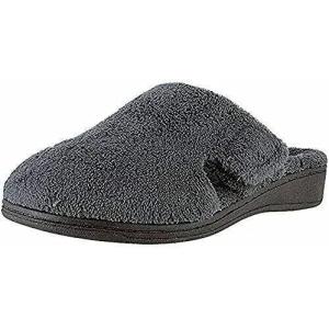 Vionic Women’s Gemma Mule Slipper – Comfortable Spa House Slippers That Include Three-Zone Comfort with Orthotic Insole Arch Support, Soft House Shoes for Ladies(Dark Grey)